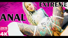Thumbnail of Extreme TATTOO DAP Action - Two Big Dicks In One ASS - Anal Gapes, Squirt, ATM, Prolapse, Facial Cumshot, Rough Sex