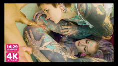 Thumbnail of 2 Heavy Tattoo Girls Get Ass Fucked By A Big Dick