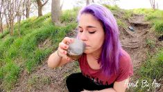 Thumbnail of Drinking Pee In The Streets !!! Yellow Brown Pee, Disgusting, I Love Being Used!!!