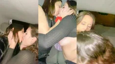 Thumbnail of Two Girls Having Fun Alone, On Top Of A Car!! Blowjobs And Lots Of Kisses!!! Really Client