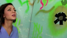 Thumbnail of Aimee Black Moans Loudly While Sucking Gloryhole Cock